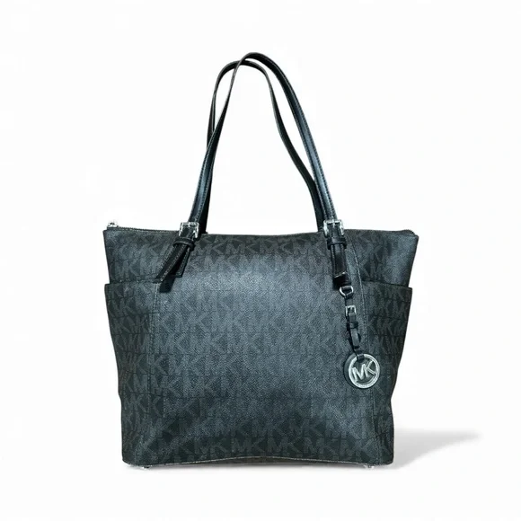 Michael Kors Black Monogram Tote - Picture 13 of 13